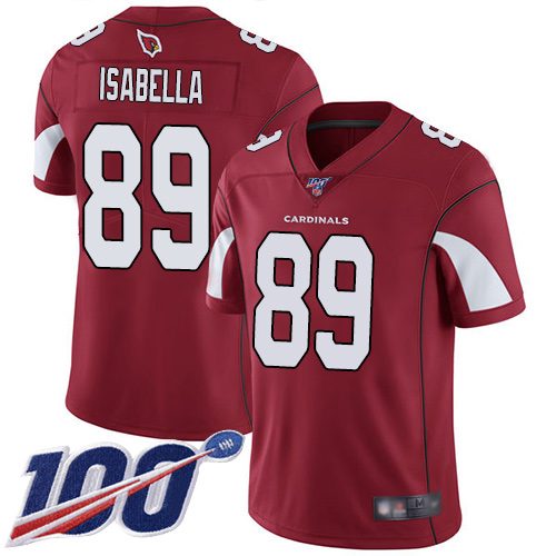 Arizona Cardinals Limited Red Men Andy Isabella Home Jersey NFL Football #89 100th Season Vapor Untouchable->women nfl jersey->Women Jersey